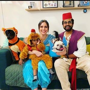 Aladdin Group Costume w/ Jasmine, Abu, Genie Raja